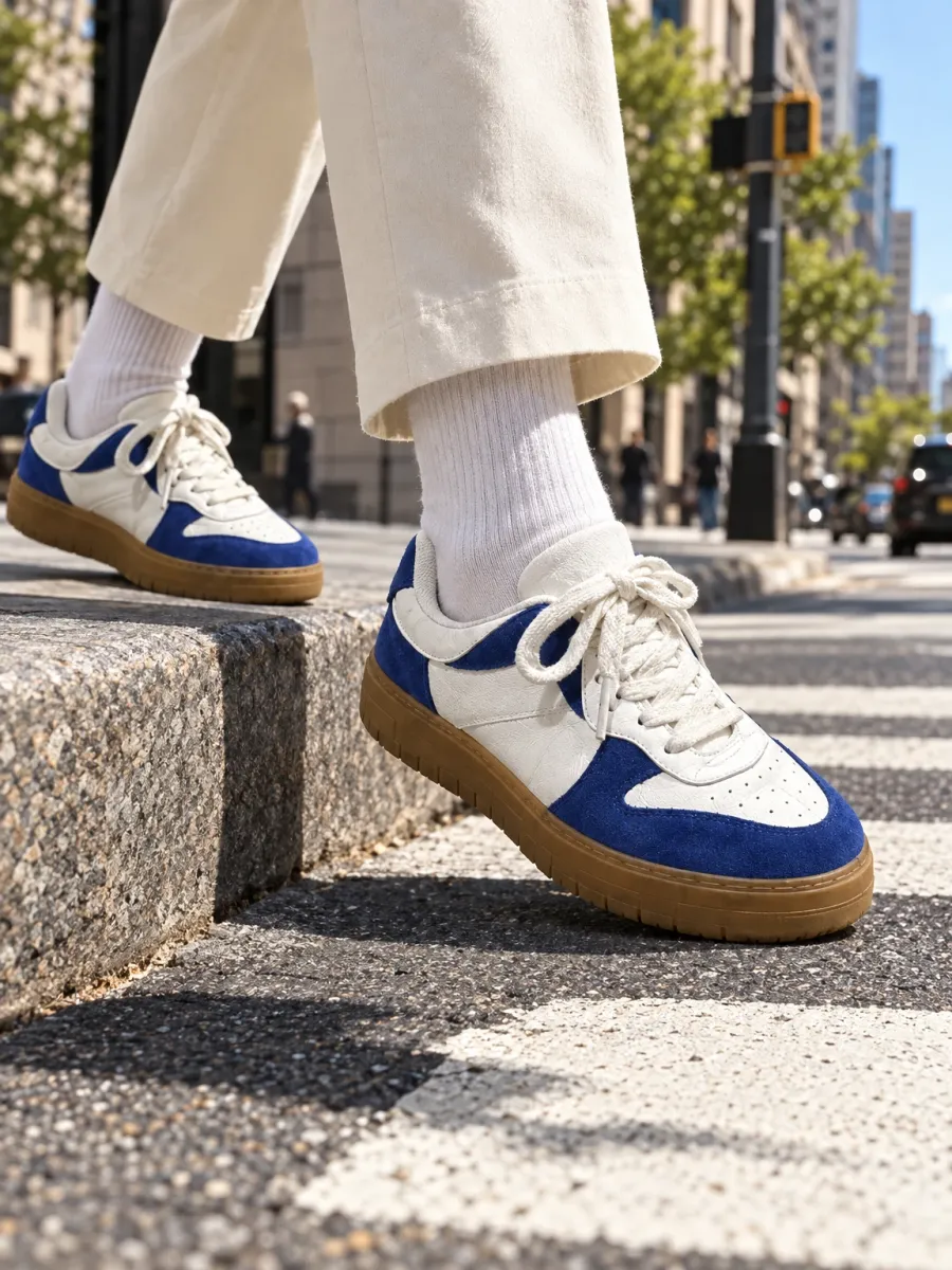 Model mockup of a sneaker
